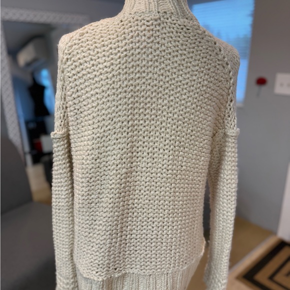FREE PEOPLE Oversized Cable Knit Sweater Mock Turtleneck - Picture 4 of 9